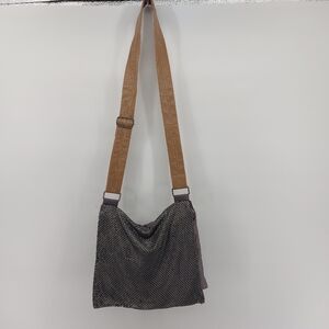 A/X Armani Exchange Gray Metal Mesh Purse Crossbody Bag